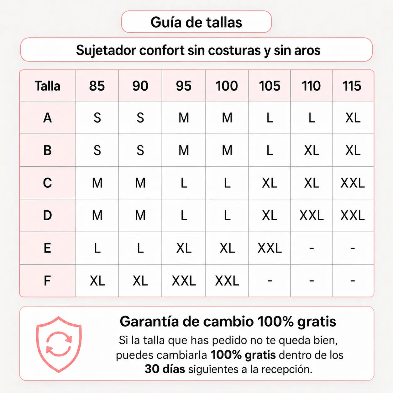 Sujetador comfort sin costuras y sin aros