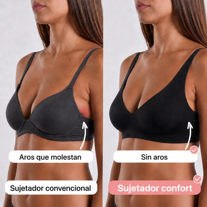 Sujetador comfort sin costuras y sin aros