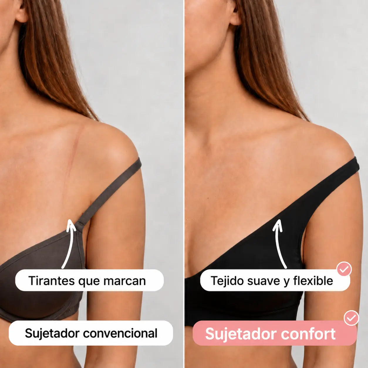 Sujetador comfort sin costuras y sin aros