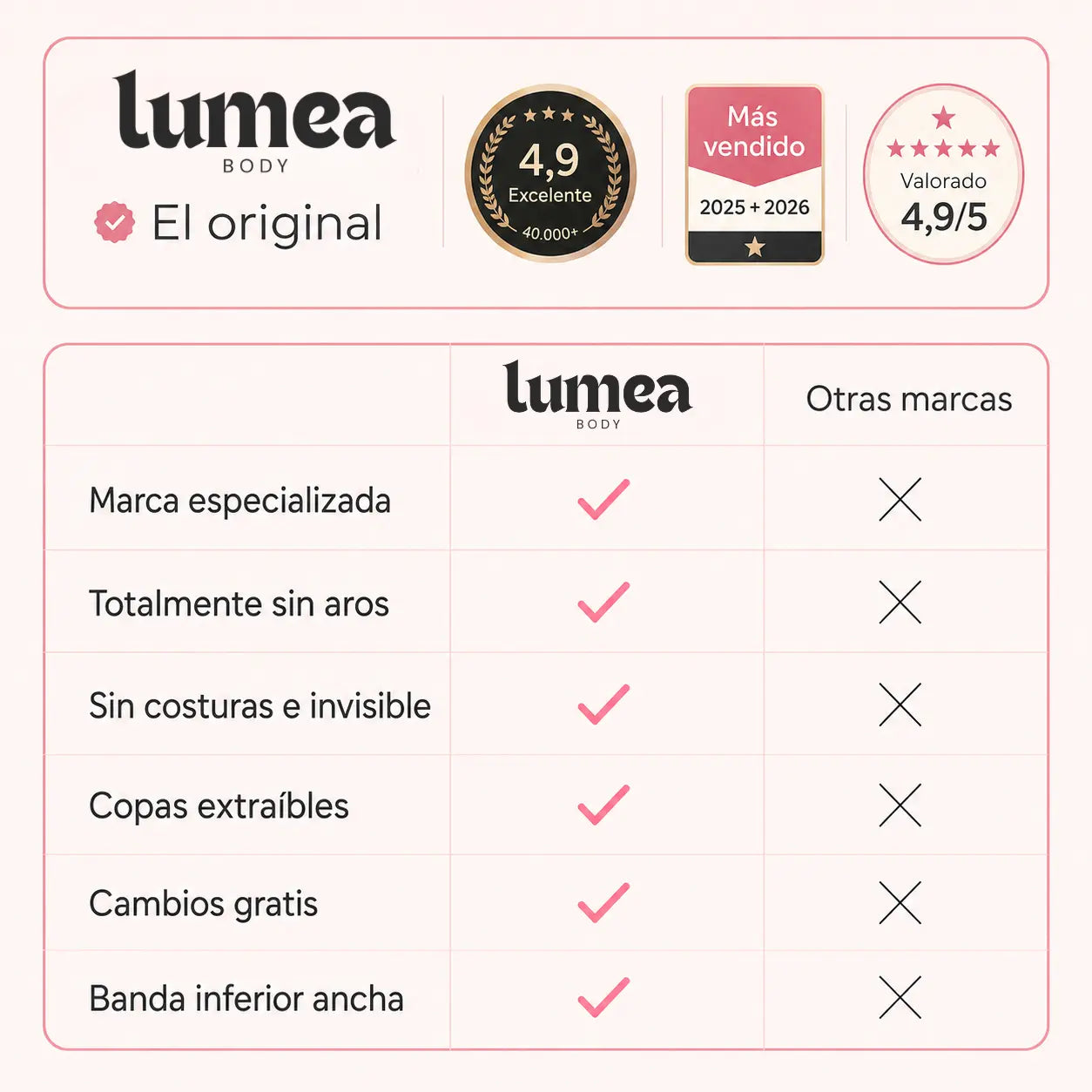 Sujetador premium sin costuras Lumea